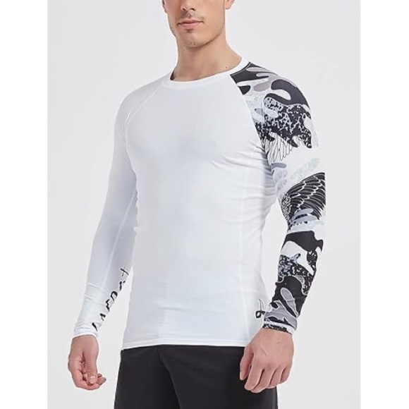 LAFROI Long Sleeve Baselayer Skins Performance Fit Compression Rash Guard-Men XL - Picture 1 of 11